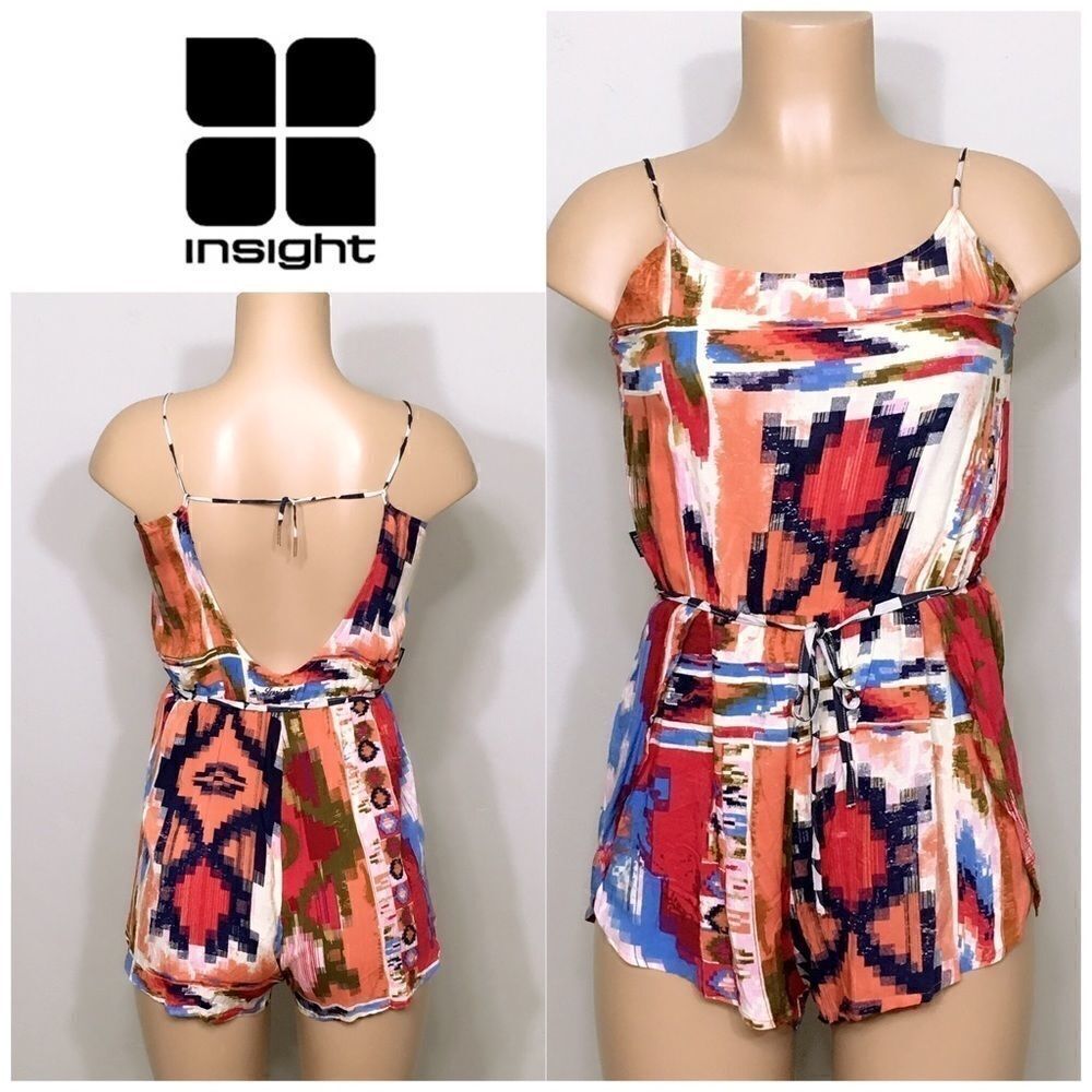 INSIGHT multicolored romper. NWOT 